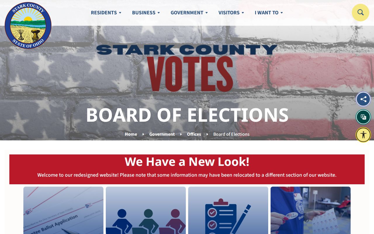 Lake Township neighbors Stark County Board of Elections information