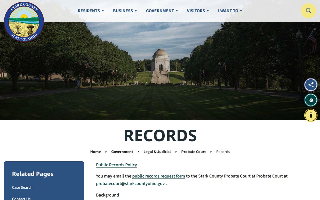 Lake Township previous residents Probate Court historical records