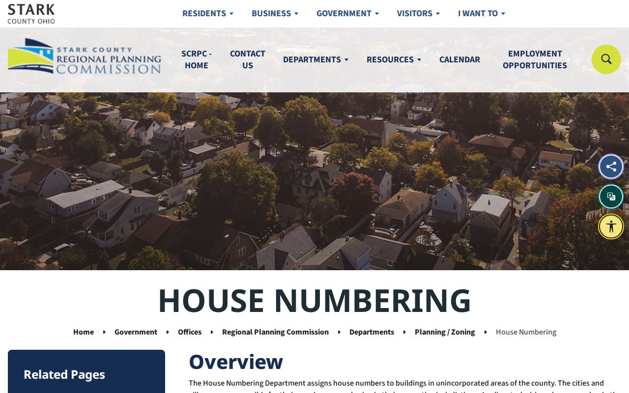 Lake Township street directory official house numbering procedure